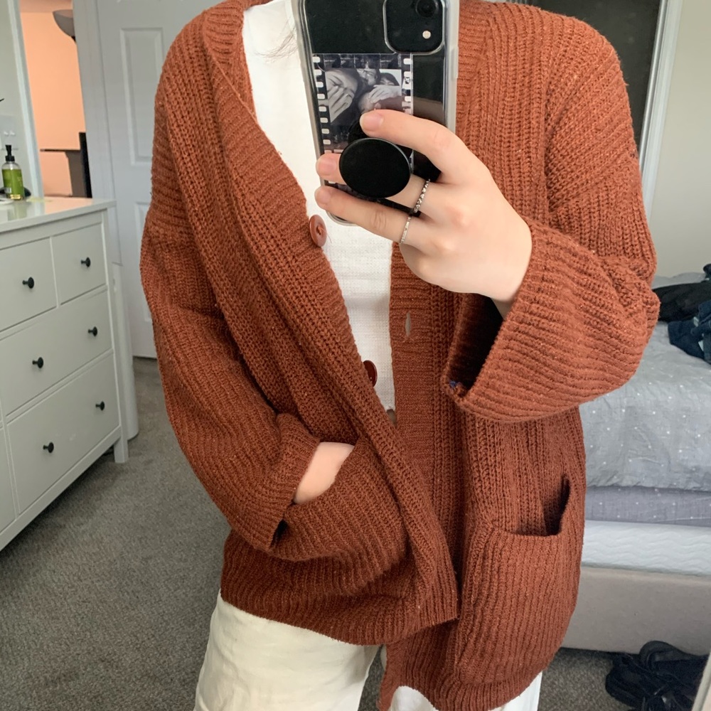 Brown Korean brand Cardigan - Picture 6 of 8